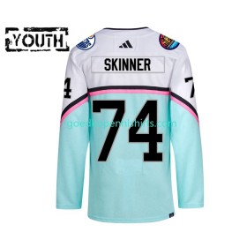Edmonton Oilers STUART SKINNER 74 2023 All-Star Adidas Wit Authentic Shirt - Kinderen